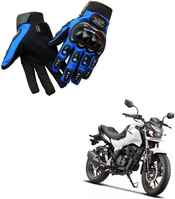 AuTO ADDiCT PRO BIKER GLOVES BLUE FOR HERO Xtreme 160R Riding Gloves(Blue)