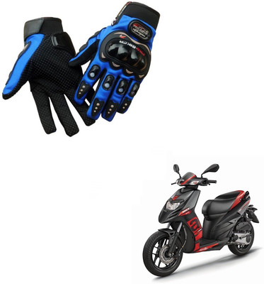 AuTO ADDiCT BIKER GLOVES BLUE FOR APRILIA SR 160 Riding Gloves(Blue)