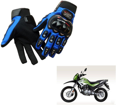 AuTO ADDiCT PRO BIKER GLOVES BLUE FOR HERO Impulse Riding Gloves(Blue)