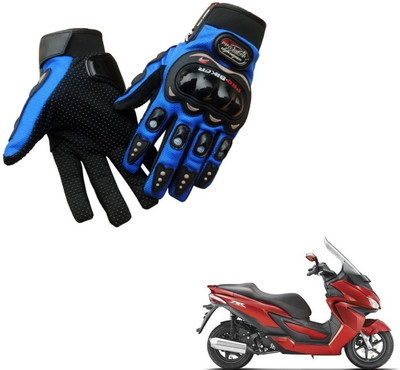 AuTO ADDiCT PRO BIKER GLOVES BLUE FOR HERO Zir Riding Gloves(Blue)