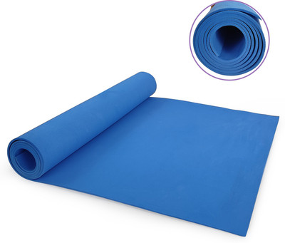 DecorSecrets Anti-Skid Yoga Mat for Men & Women, Exercise for Gym/Home Workout Fitness Blue 4 mm Yoga Mat