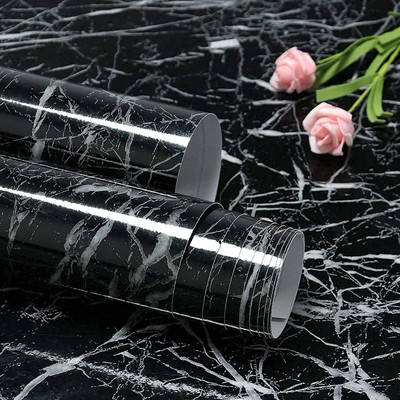 CRAZE IMPEX Abstract Black Wallpaper(200 cm x 60 cm)