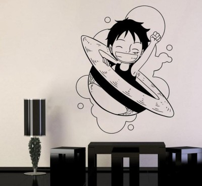 LYOMAN 59 cm One Piece Wall Vinyl Decal Top Anime Wall Art Tony Chopper Vinyl Sticker Decor for Home Bedroom Design Non-Reusable Sticker(Pack of 1)