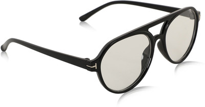 Alchiko Aviator, Round Sunglasses(For Men & Women, Clear)