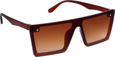 revcart Retro Square Sunglasses(For Boys & Girls, Brown)