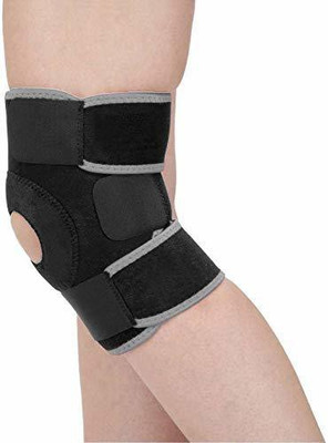 uRock Knee Support Compression Muscle Joint Protection Gym Wrap Open Patella Support Knee Support(Grey)