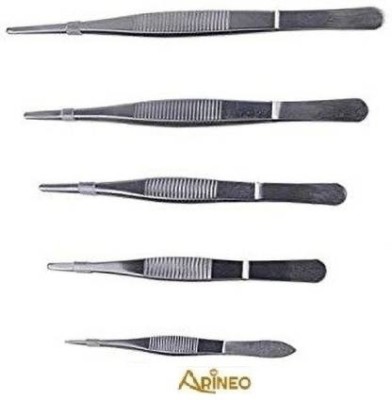 ARINEO Dissecting Forceps Plain Set Of 5 Piece Utility Forceps