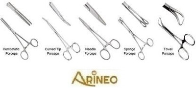 ARINEO set of 5 pcs of surgical forceps Utility Forceps Utility Forceps
