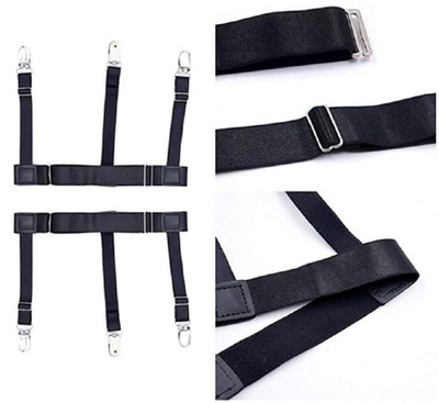 greyfab X- Back Suspenders for Men(Black)