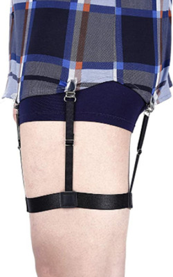 frokht X- Back Suspenders for Men(Black)