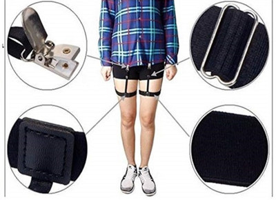 frokht X- Back Suspenders for Men(Black)