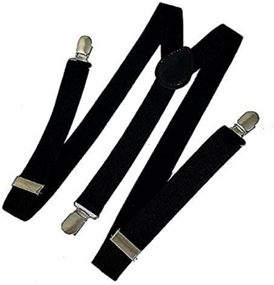 frokht Y- Back Suspenders for Men(Black)