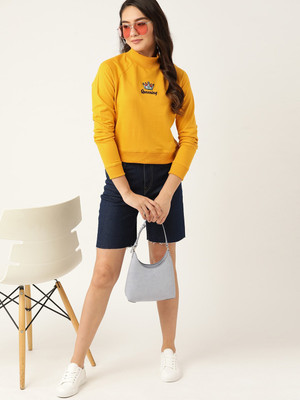 Dressberry Full Sleeve Solid Women Sweatshirt
