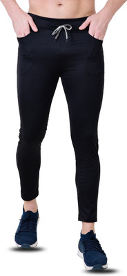 LDHSATI Solid Men Black Track Pants