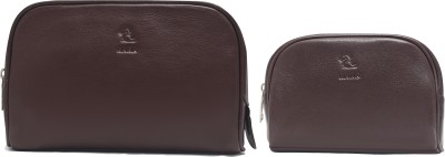 KARA Malia & Sasha Combo -TAN Travel Toiletry Kit(Tan)