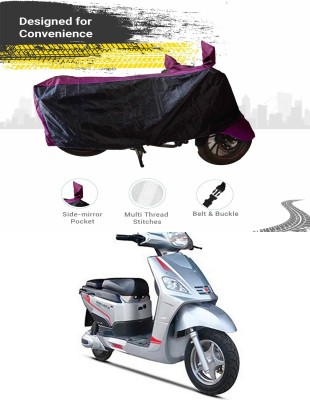 AUTOGARH Two Wheeler Cover for Hero(Electric NYX e5, Black, Purple)