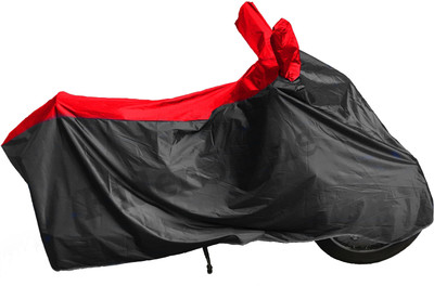 RiderShine Two Wheeler Cover for TVS(Victor Edge, Black, Red)