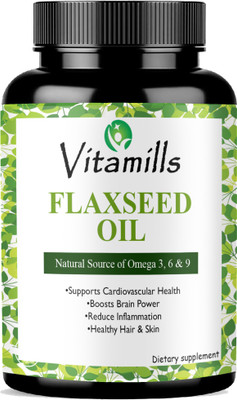Vitamills Ultra Flaxseed extract capsules Omega 3 Ultra(60 Capsules)