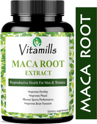 Vitamills Maca Root Capsules Enriched with Maca Root Extract for Men(Advanced)(60 Capsules)