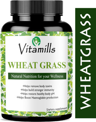 Vitamills Wheatgrass 800 mg Capsules(Pro)(30 Capsules)