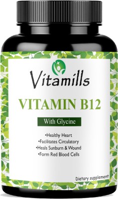 Vitamills Organic B Complex Vitamins B12 and Biotin Ultra(60 Capsules)