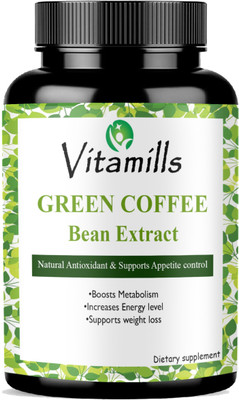 Vitamills Green Coffee Bean Extract 800mg for Weight Loss Capsule(30 Capsules)