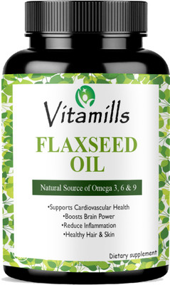 Vitamills Ultra Flaxseed extract capsules Omega 3(60 Capsules)