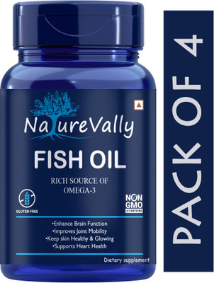 NatureVally Nutrition Advanced Fish Oil (Triple Strength) With 1000Mg Omega 3 (Advanced)(4 x 60 Capsules)