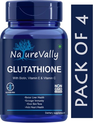 NatureVally L Glutathione Skin Lightening with Vitamin E & C (Advanced)(4 x 60 Capsules)