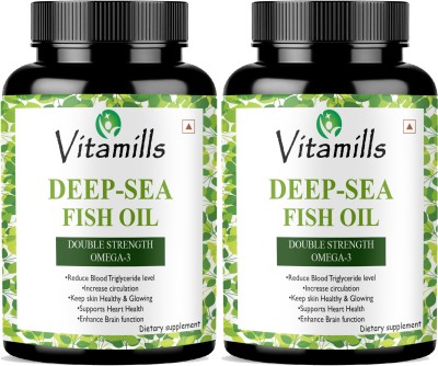 Vitamills Deep Sea Fish Oil 2500mg (Omega 3 Fish Oil) Ultra(2 x 60 Capsules)