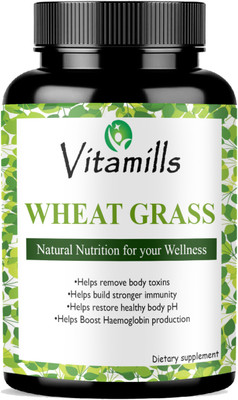 Vitamills Wheatgrass 800 mg Capsules Advanced(60 Capsules)