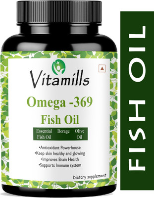 Vitamills Advanced Fish Oil (Triple Strength) With 1000Mg Omega 369(Advanced)(30 Capsules)