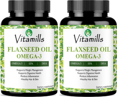 Vitamills Ultra Flaxseed extract capsules Omega 369 Ultra(2 x 60 Capsules)