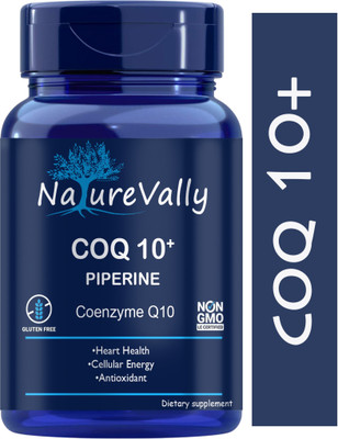 NatureVally Nutrition 120mg Coenzyme Q10 Capsules with Piperine (Natural)(60 Capsules)