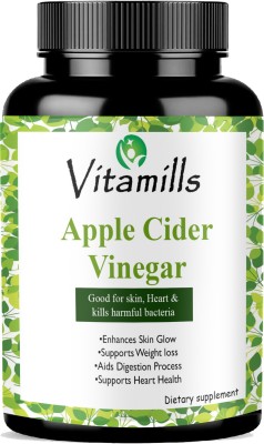 Vitamills Apple Cider Vinegar Capsule with mother digestion,detox Ultra(30 Capsules)