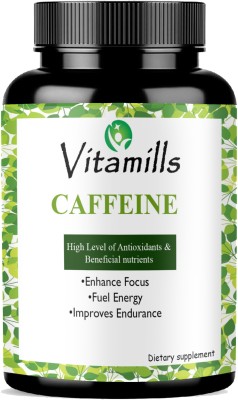 Vitamills Caffeine 200mg Supports Focus, Energy, Endurance Advanced Advanced(30 Capsules)