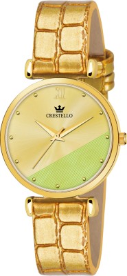 CRESTELLO CR-GLD108-GOLD Analog Watch  - For Women