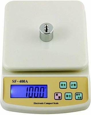 PHALGUNSAKH Electronic Digital Kg Weight Scale Lcd Kitchen Weight Scale Machine Measure Weighing Scale(White)