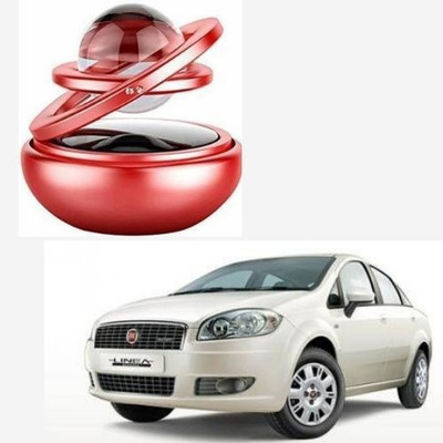 Dvis Orange Car Freshener Diffuser Double Red Ring Solar Air Freshner for Fiat Linea Classic(150 ml)