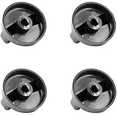 QEMIQ -BUTTERFLY stoves On-Off Knobs (Black, Push Type) -4 Units Appliance Knob