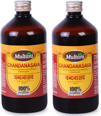 Multani Chandanasava Syrup | Beneficial In Urinary Tract Infection (UTI) - 900ml(Pack of 2, 900 ml)