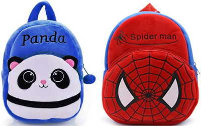 7Eleven Enterprise BM-Latch_combo spider red & panda blue_38 12 L Backpack(Multicolor)