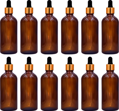 nsb herbals 100 ml Glass Bottle(Pack of 12, Brown)