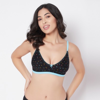 Clovia Women Full Coverage Non Padded Bra(Black)