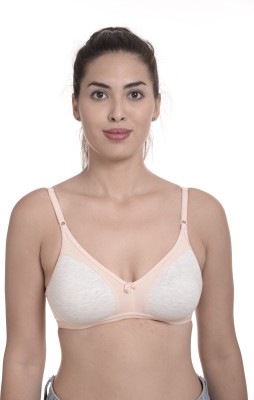 soft beauty Women T-Shirt Non Padded Bra(Beige)