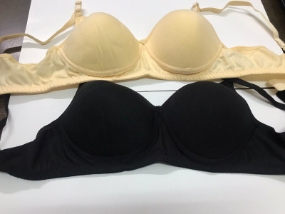 Extoes combo pack of 2 Women Full Coverage Heavily Padded Bra(Beige)