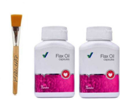 LYF TYA BRUSH with 2 Flax Oil 90 CAPSULE EAHC(3 Items in the set)(Pack of 1)