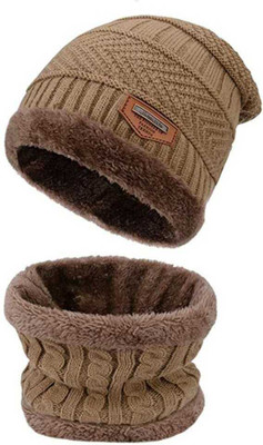 V N COLLECTION Beanie Cap(Pack of 2)