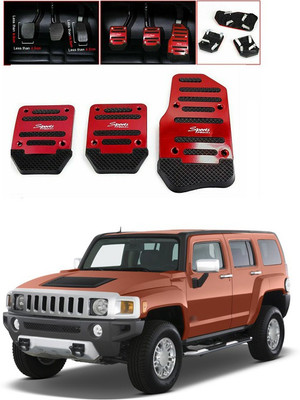 PRTEK CAR 3pcs Nonslip Car Pedal Pads Auto Sports Gas Fuel Petrol Clutch Brake Pad Cover Foot Pedals Rest Plate Kits For MT(Manual Transmission) A65 Car Pedal
