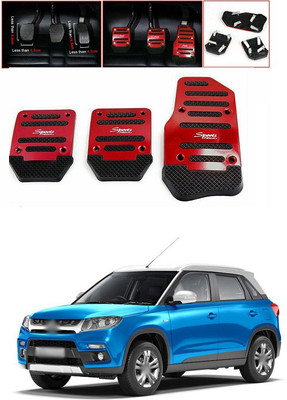 PRTEK CAR 3pcs Nonslip Car Pedal Pads Auto Sports Gas Fuel Petrol Clutch Brake Pad Cover Foot Pedals Rest Plate Kits For MT(Manual Transmission) A145 Car Pedal